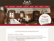 Tablet Screenshot of herrnhaus.at